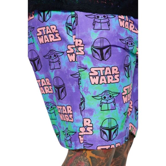 Disney Star Wars Tie Dye Board Swim Shorts Trunks Men's - Picture 4 of 5